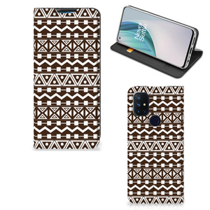 OnePlus Nord N10 5G Hoesje met Magneet Aztec Brown