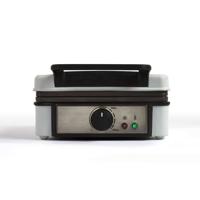 Wafelijzer met regelbare thermostaat - LIVOO - DOP206 - 1200W - 2 wafels - Antiaanbaklaag - Oppervlakte 14,5 x 17,5 cm - Indicatielampjes