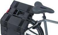 Basil tour dubbele fietstas - waterafstotend - 28l - zwart