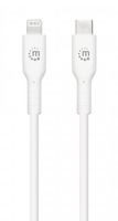 Manhattan USB-kabel USB-C stekker, Apple Lightning stekker 1.00 m Wit 394512 - thumbnail