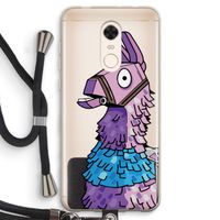 Lama: Xiaomi Redmi 5 Transparant Hoesje met koord