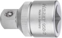 HAZET Verloopstuk 958-2 · 1/2 inch (12,5 mm) vierkant hol · 3/8 inch (10 mm) vierkant massief · Lengte: 36 mm