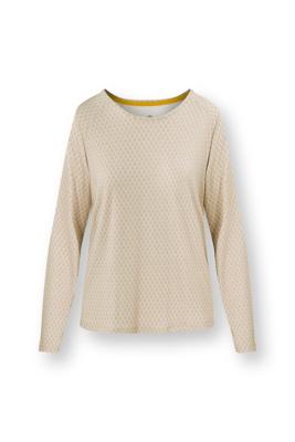 Pip Studio Tina Top Lange Mouw Thousand Leaves Zand XXL Pip Studio Tina Top Lange Mouw Thousand Leaves Zand XXL
