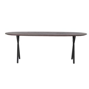 Giga Meubel - Eettafel Bruin Ovaal Mangohout - 160cm - Tafel Genève