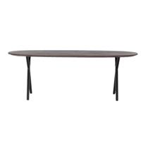 Giga Meubel - Eettafel Bruin Ovaal Mangohout - 160cm - Tafel Genève