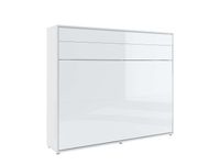 Opklapbed CONCEPTION PRO 160x200 cm wit/glanzend wit (horizontaal)