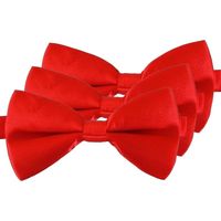 3x Rode verkleed vlinderstrikken/vlinderdassen 12 cm voor dames/heren   -