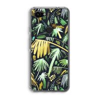 Tropical Palms Dark: Google Pixel 3a Transparant Hoesje