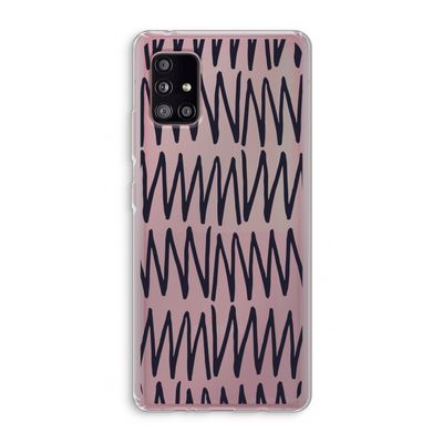 Marrakech Zigzag: Samsung Galaxy A51 5G Transparant Hoesje