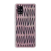 Marrakech Zigzag: Samsung Galaxy A51 5G Transparant Hoesje