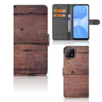 OPPO A73 5G | Book Style Case | Old Wood