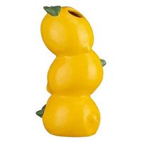 Vaas Lemon - geel - keramiek - 20x10x9 cm - Leen Bakker