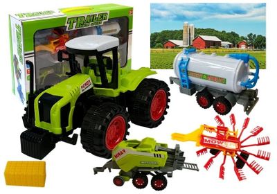 Viking Choice  Speelgoed tractor landbouw set - met gierwaren en maaier