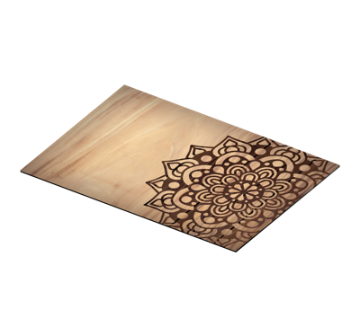 Placemat hout Houten zijpatroon