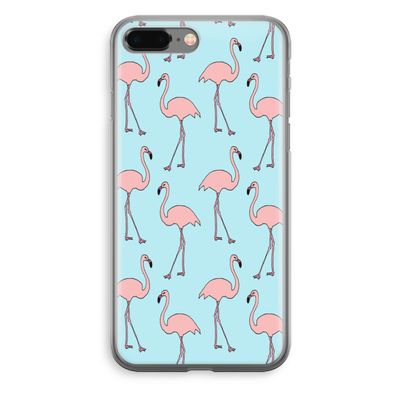 Anything Flamingoes: iPhone 8 Plus Transparant Hoesje