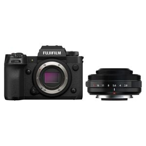 Fujifilm X-H2 systeemcamera Zwart + XF 27mm f/2.8 R WR