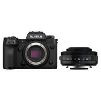 Fujifilm X-H2 systeemcamera Zwart + XF 27mm f/2.8 R WR - thumbnail