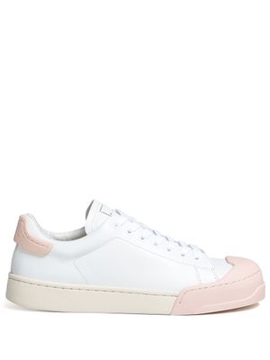 Marni baskets lacées à empiècements - Blanc
