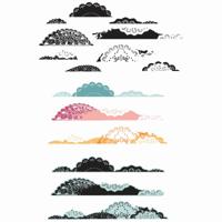 Sizzix • clear stamps with framelits doily edgers 15pcs