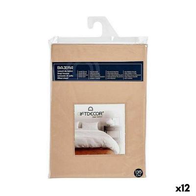 Onderlaken Gift Decor Beige 135 cm (12 Stuks)