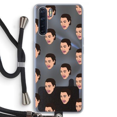 Ugly Cry Call: Oppo A91 Transparant Hoesje met koord