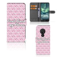Nokia 7.2 | Nokia 6.2 Portemonnee Hoesje Flowers Pink DTMP