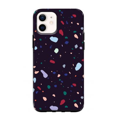 Dark Rounded Terrazzo: iPhone 12 mini Tough Case