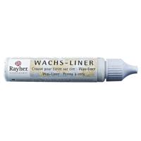 Rayher Hobby Kaars stift - wasliner - wit - glitter - 30 ml - kaarsenstift - kaarsenpen Rayher Hobby Kaars stift - wasliner - wit - glitter - 30 ml - kaarsenstift - kaarsenpen