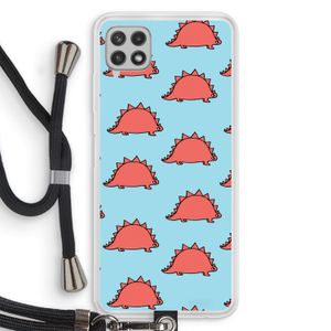 Dinosawrr: Samsung Galaxy A22 4G Transparant Hoesje met koord