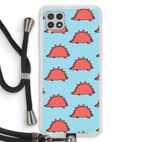 Dinosawrr: Samsung Galaxy A22 4G Transparant Hoesje met koord