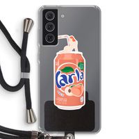 S(peach)less: Samsung Galaxy S21 FE Transparant Hoesje met koord