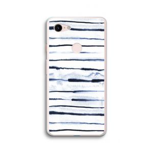 Ink Stripes: Google Pixel 3 XL Transparant Hoesje