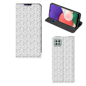 Samsung Galaxy A22 5G Hoesje met Magneet Stripes Dots