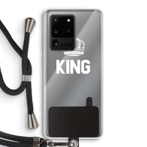 King zwart: Samsung Galaxy S20 Ultra Transparant Hoesje met koord