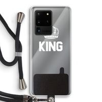 King zwart: Samsung Galaxy S20 Ultra Transparant Hoesje met koord