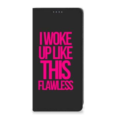 Samsung Galaxy A21s Hoesje met tekst Woke Up - Origineel Cadeau Zelf Maken Samsung Galaxy A21s Hoesje met tekst Woke Up - Origineel Cadeau Zelf Maken
