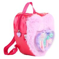 Canenco Create it! beauty make-up set in fluffy rugtas love paars