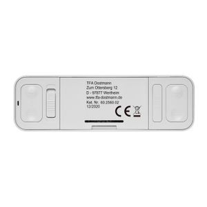 TFA Dostmann 60.2560.02 Wekker Zendergestuurd Wit Alarmtijden 1