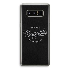 Capable: Samsung Galaxy Note 8 Transparant Hoesje