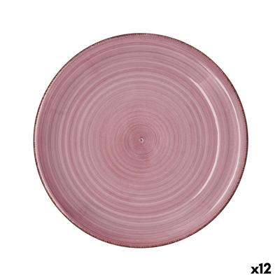 Eetbord Quid Vita Peoni Roze Keramisch Ø 27 cm (12 Stuks)