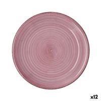 Eetbord Quid Vita Peoni Roze Keramisch Ø 27 cm (12 Stuks)