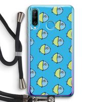 Visjes: Huawei P30 Lite Transparant Hoesje met koord