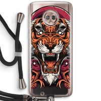 Tiger and Rattlesnakes: Motorola Moto G6 Transparant Hoesje met koord