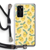 Citroenen: Huawei P40 Transparant Hoesje met koord
