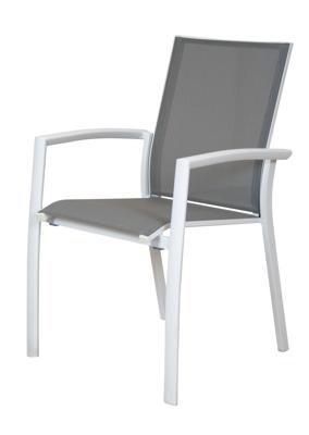 Qopps Waldi stapelbare tuinstoel mat white