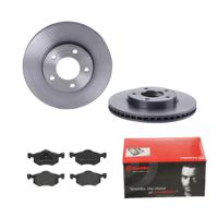 Remmenset, remschijf BREMBO, Remschijftype: Binnen geventileerd, Inbouwplaats: Vooras, u.a. für Mazda, Ford, Ford Usa