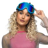 Carnaval/verkleed Apres Ski bril - blauw - volwassenen - kunststof - party brillen - wintersport