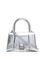 Balenciaga sac à main Hourglass XS - Argent - thumbnail