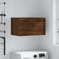 Wandkast 60x36,5x35 cm bewerkt hout bruineikenkleurig - thumbnail