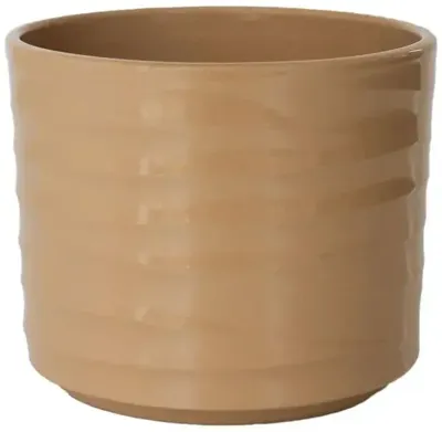 HS Potterie Berlin bloempot keramiek 12.5x11cm bruin
